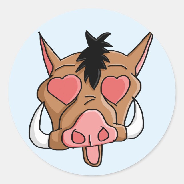 Adesivo Lovestrck Pork Chop Emoji (Frente)