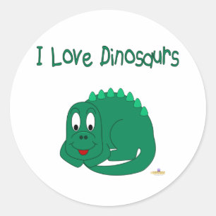 Adesivo Lt bonito dinossauro verde do bebê eu amo