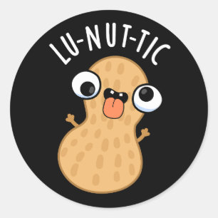 Adesivo Lu-nut Funny Peanut Puns Dark BG