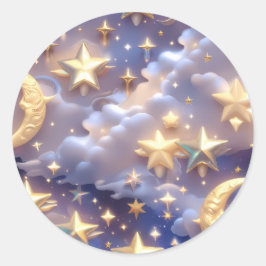 Adesivo – Lua Celestial Branca de Luxo
