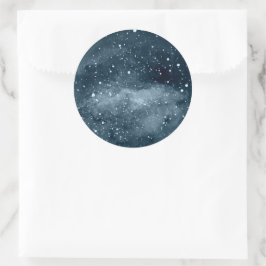 Adesivo Lua Celestial | Vinheta de selagem de envelopes no