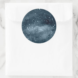 Adesivo Lua Celestial Vinheta de selagem de envelopes no
