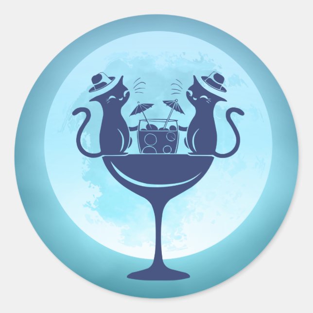 Adesivo Lua com coquetéis (Frente)