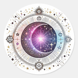 Adesivo Lua de astrologia bodiaca