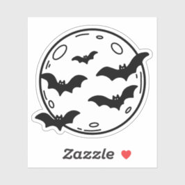 Adesivo Lua e rabo de morcego