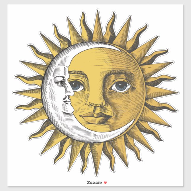 Adesivo Lua e Sol (Folha)