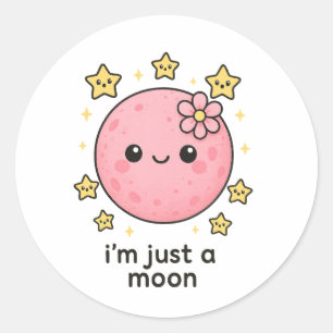 Adesivo Lua rosa com Arco