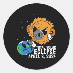 Adesivo Lua Sun Total Eclipse Solar Abril 8 2024 Totalidad