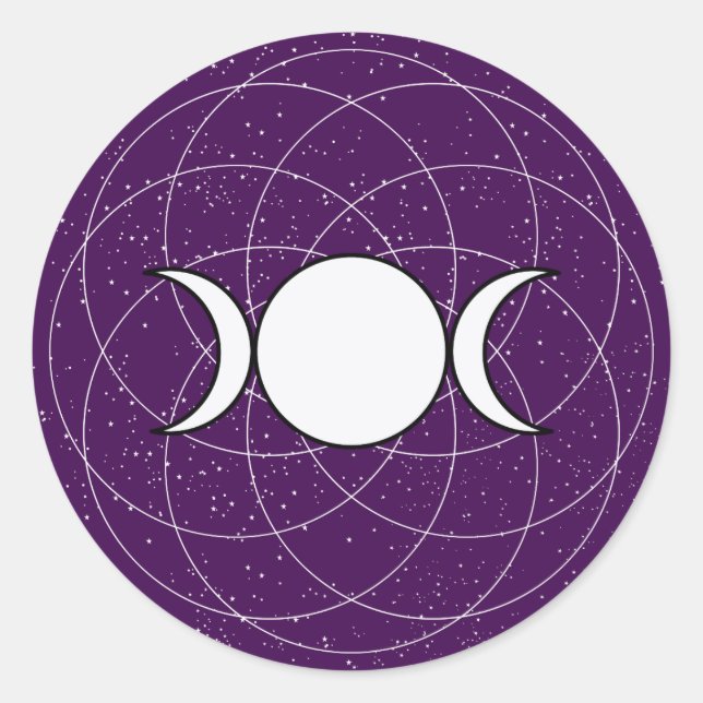 Adesivo Lua Tripla Deusa (Frente)