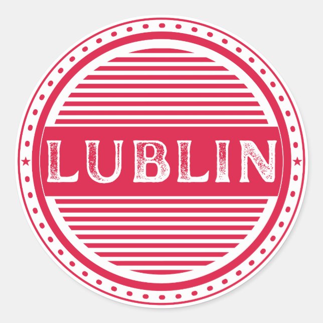 Adesivo Lublin City Pride Emblem – Polish Identity (Frente)