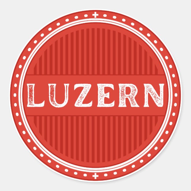 Adesivo Lucerne City Pride Emblem – Swiss Identity (Frente)