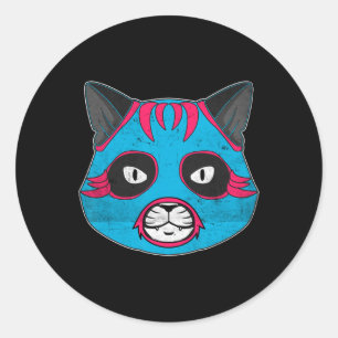 Adesivo Lucha Libre Cat Veste Luchador Luta Máscara
