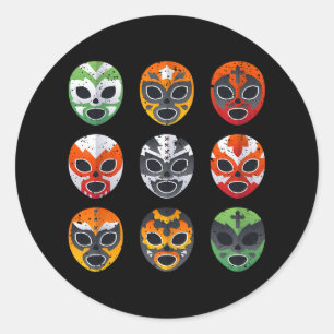 Adesivo Lucha Libre Mask Shirt Boy Men Luta mexicana
