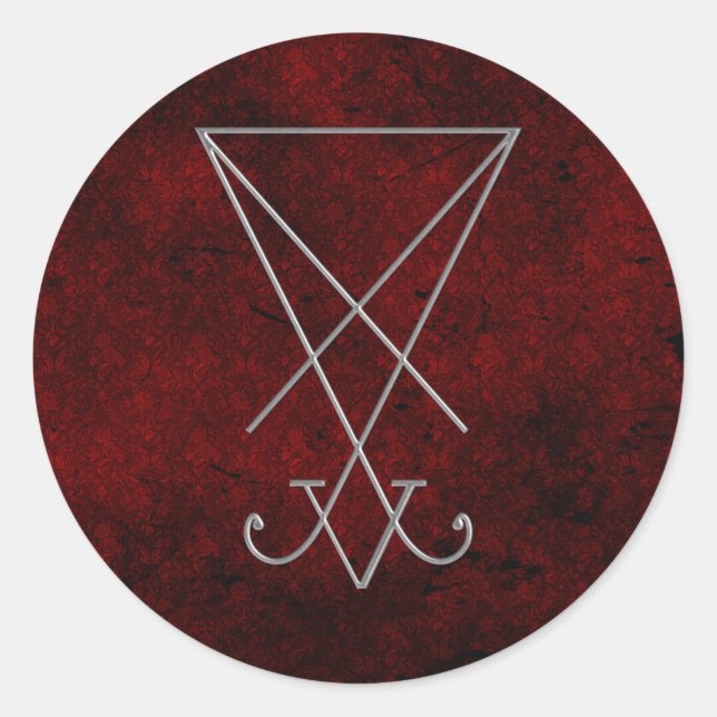 Adesivo Lucifer Alchemy Sigil Gothic Art (Frente)