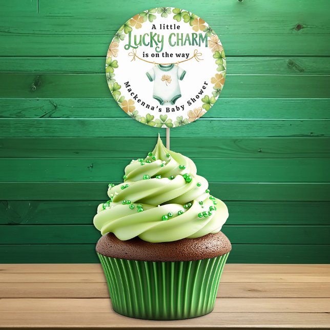 Adesivo Lucky Charm Irish Chá de fraldas Favor Sticker (Favor Sticker)