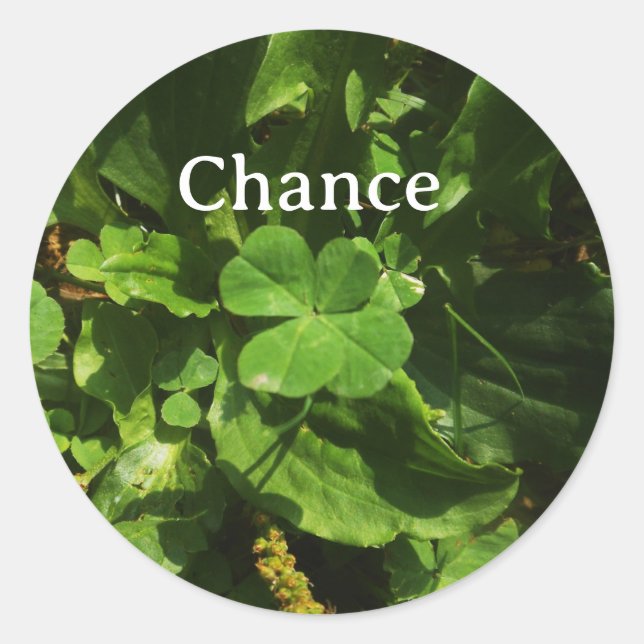 Adesivo Lucky Charm Sticker - Four Leaf Clover  (Frente)