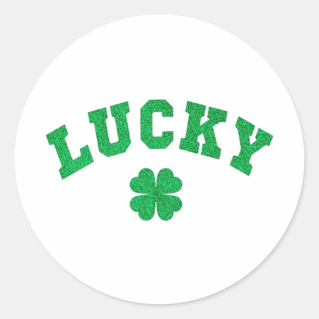 Adesivo Lucky Clover Saint Patricks Day (Frente)