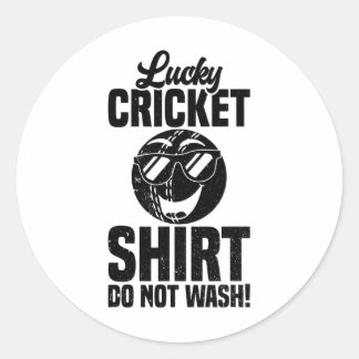 Adesivo Lucky Cricket Shirt Do Not Wash - Funny Cricket