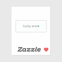 Adesivo Lucky Era Minimalist Lowercase Aesthetic Patrick