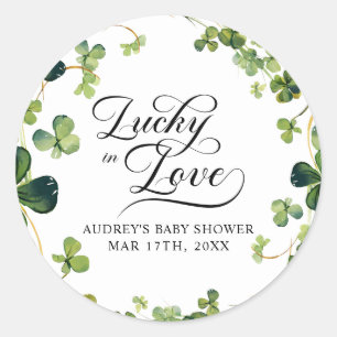 Adesivo Lucky in Love Chá de panela Green Shamrock