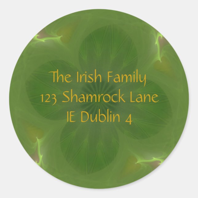 Adesivo Lucky in Love Clover & Heart Fractal (Frente)