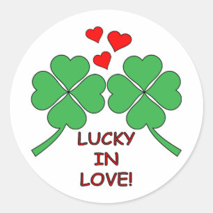 Adesivo Lucky In Love Heart Clover