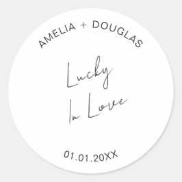 Adesivo Lucky In Love Lottery Favor Bag Gift