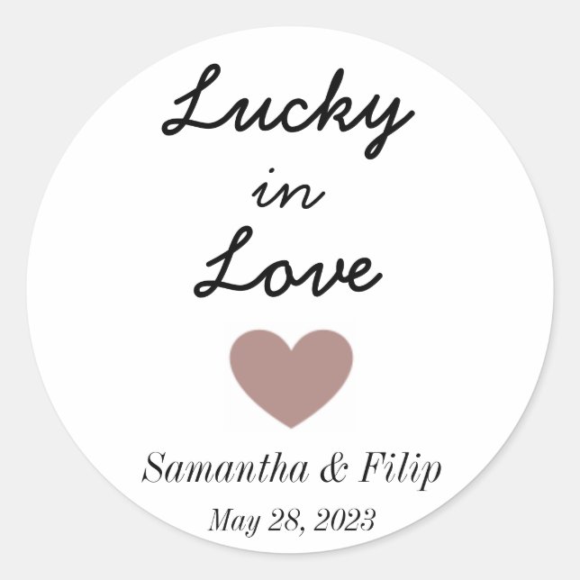 Adesivo Lucky in Love Sticker (Frente)