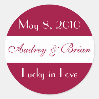 Adesivo "Lucky in Love" Sticker de Casamento