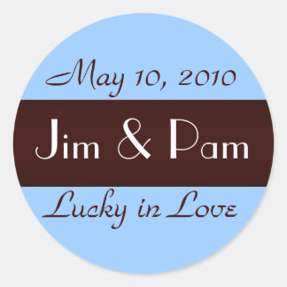 Adesivo "Lucky in Love" Sticker de Casamento
