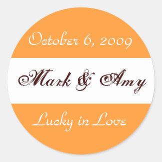 Adesivo "Lucky in Love" Sticker de Casamento