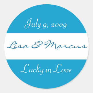 Adesivo "Lucky in Love" Sticker de Casamento