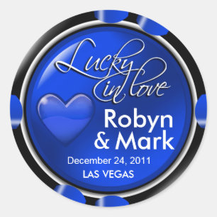 Adesivo Lucky in Love Vegas Newlyweds Casino Chip
