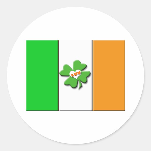 Adesivo Lucky Irish Flag (Frente)