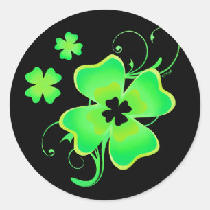 Adesivo Lucky Irish Four Leaf Clover