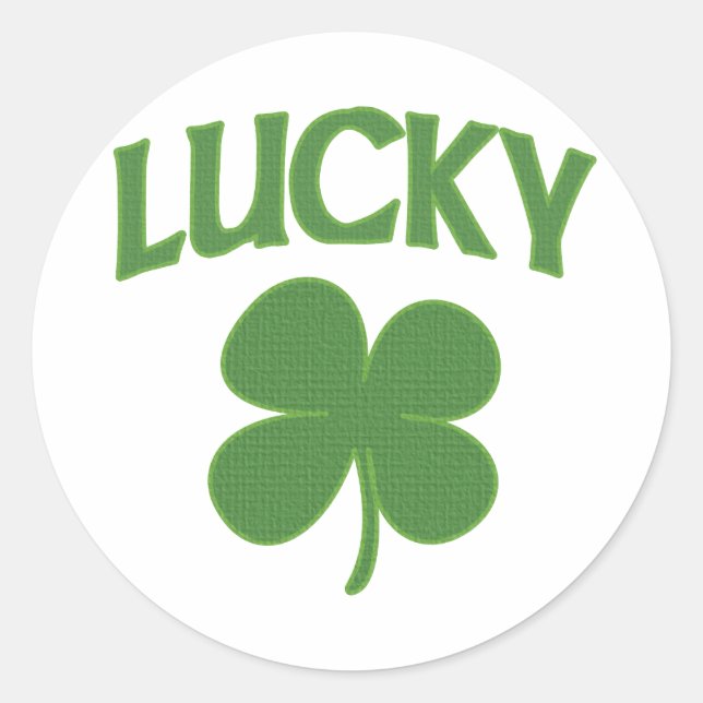 Adesivo Lucky Irish Shamrock (Frente)