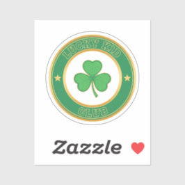 Adesivo Lucky Kid Club Official Member Badge St Patrick