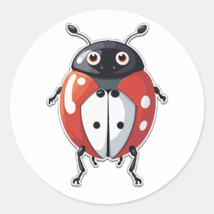 Adesivo Lucky Ladybug - Um Símbolo da Boa Fortuna