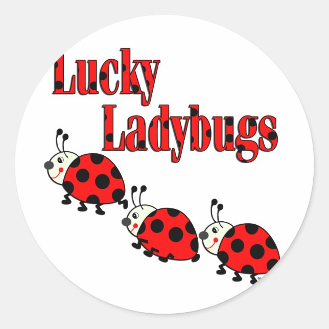 Adesivo Lucky Little Ladybugs (Frente)