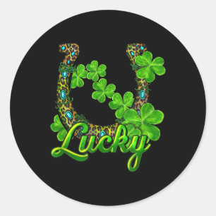 Adesivo Lucky Shamrock Horsferes Funny Horse St Patricks D