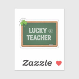 Adesivo Lucky Teacher Blackboard St Patrick's Day Sticker