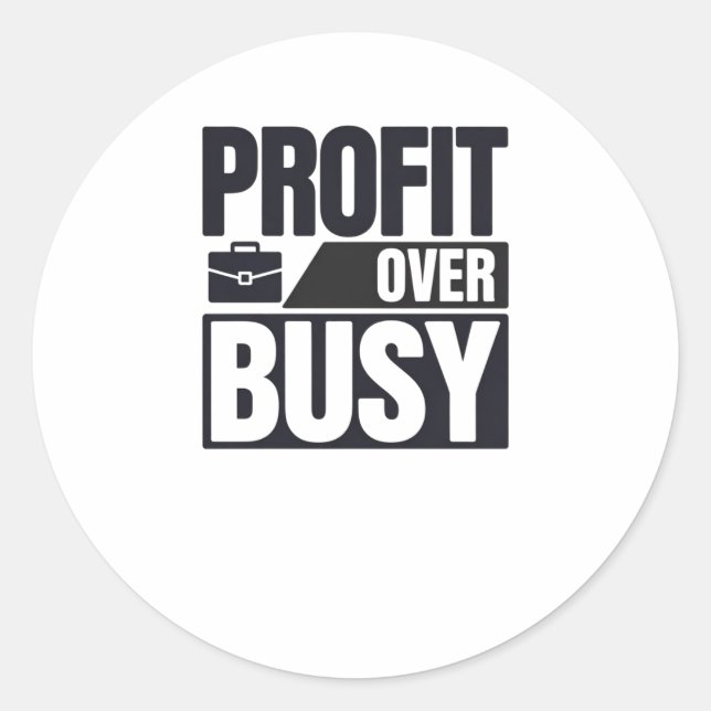 Adesivo Lucro Sobre Empreendedor Mínimo Ocupado (Frente)