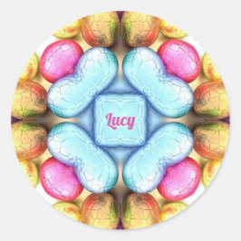 Adesivo LUCY PÁSCOA! Ovos bonito para Páscoa