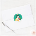 Adesivo Lucy Peppermint Candy<br><div class="desc">As designs de Natal de Charles Schulz,  que incluem os amendoins,  capturam a essência da inocência infantil e o espírito que anima a época de férias.</div>