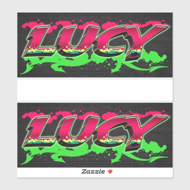 Adesivo Lucy Vorname Name Graffiti Aufkleber Sticker (Folha)