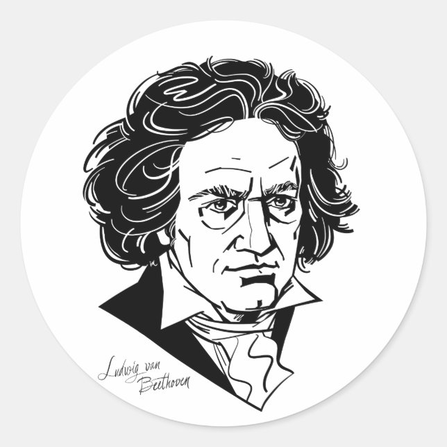 Adesivo Ludwig van Beethoven (Frente)