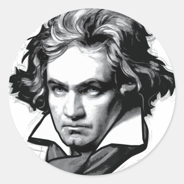 Adesivo Ludwig van Beethoven (Frente)