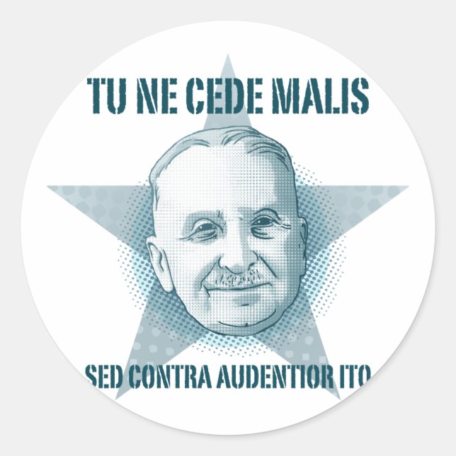 Adesivo Ludwig von Mises - Tu Ne Cede Malis Sticker (Frente)