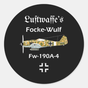 Adesivo Luftwaffe Focke-Wulf Fw 190A-4 Wwii Ger Airplane