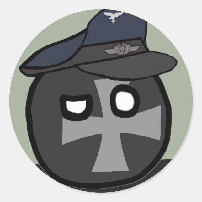Adesivo LuftwaffeBall - polandball (Frente)